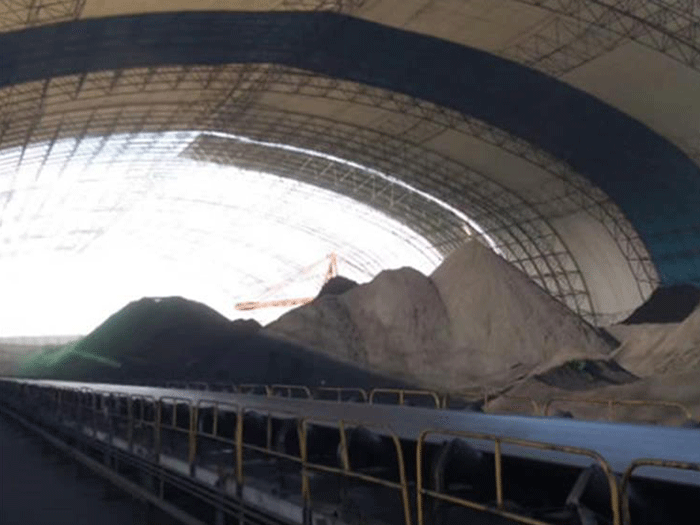 清镇煤棚料仓网架